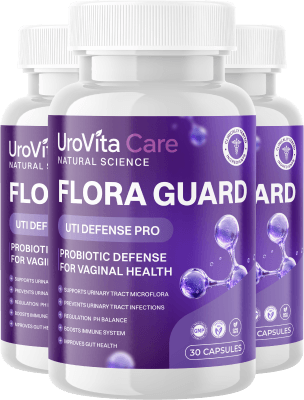 Burk med UroVita Care Flora Guard Capsules